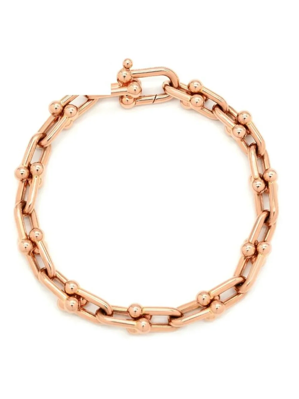 Tiffany & Co Bracelet Medium Link Rose Gold PG T& Extra Large
